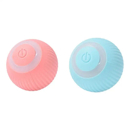 Rechargeable Cat Ball Toy Smart Automatic Rolling Kitten Toys 360 Degree Spinning Ball for Cats Usb Rechargeable Pet Toys